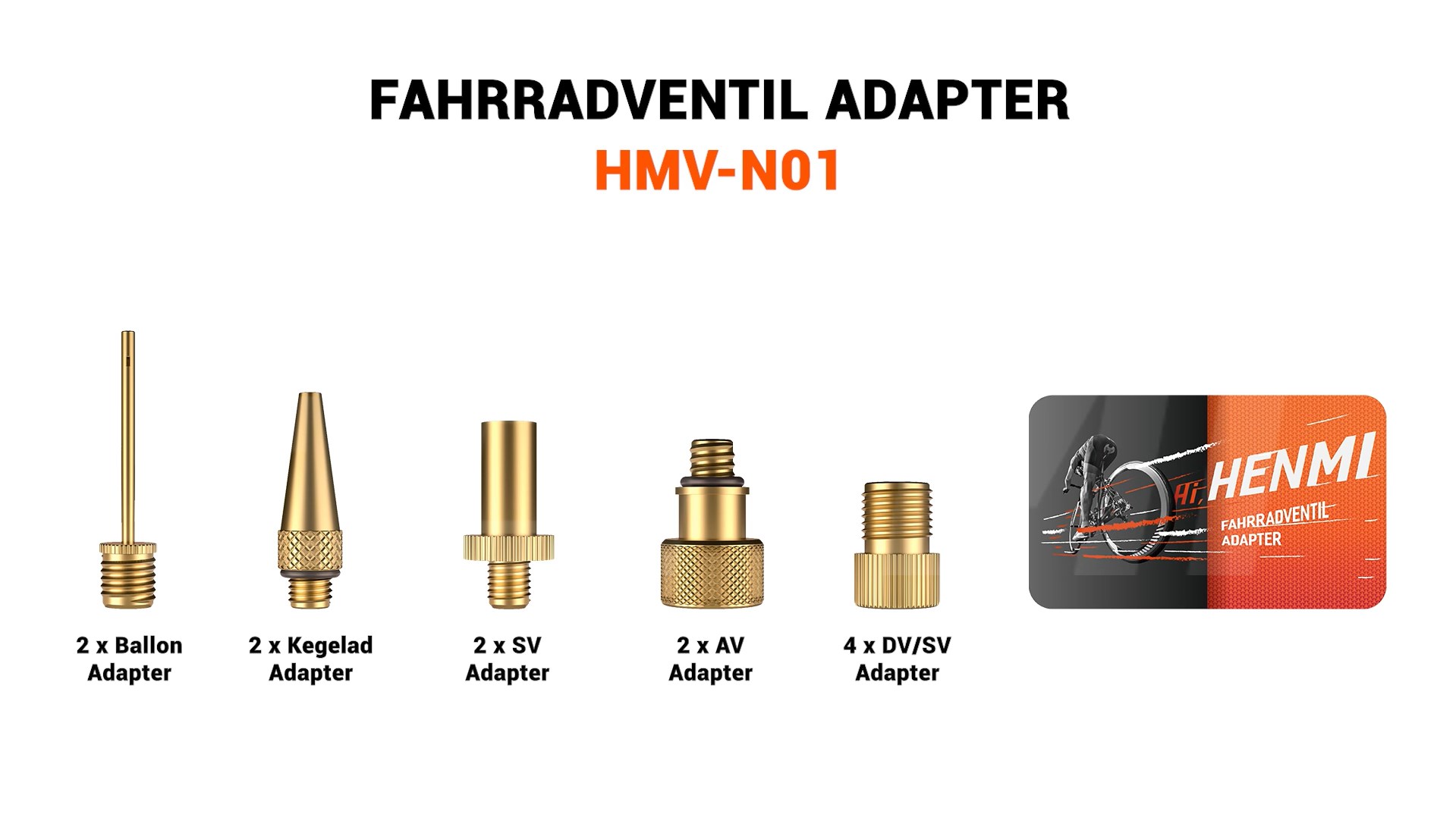 YUMIPDD 32-teiliges Fahrradventil Adapter Set - Universal Adapter Für Alle Ventilarten