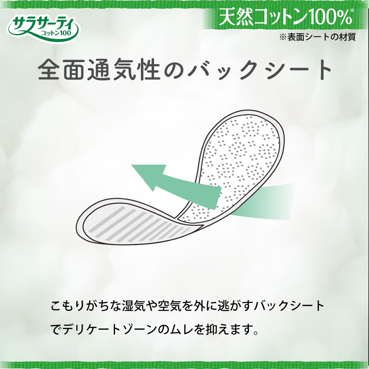 サラサーティ コットン100 おりものシート