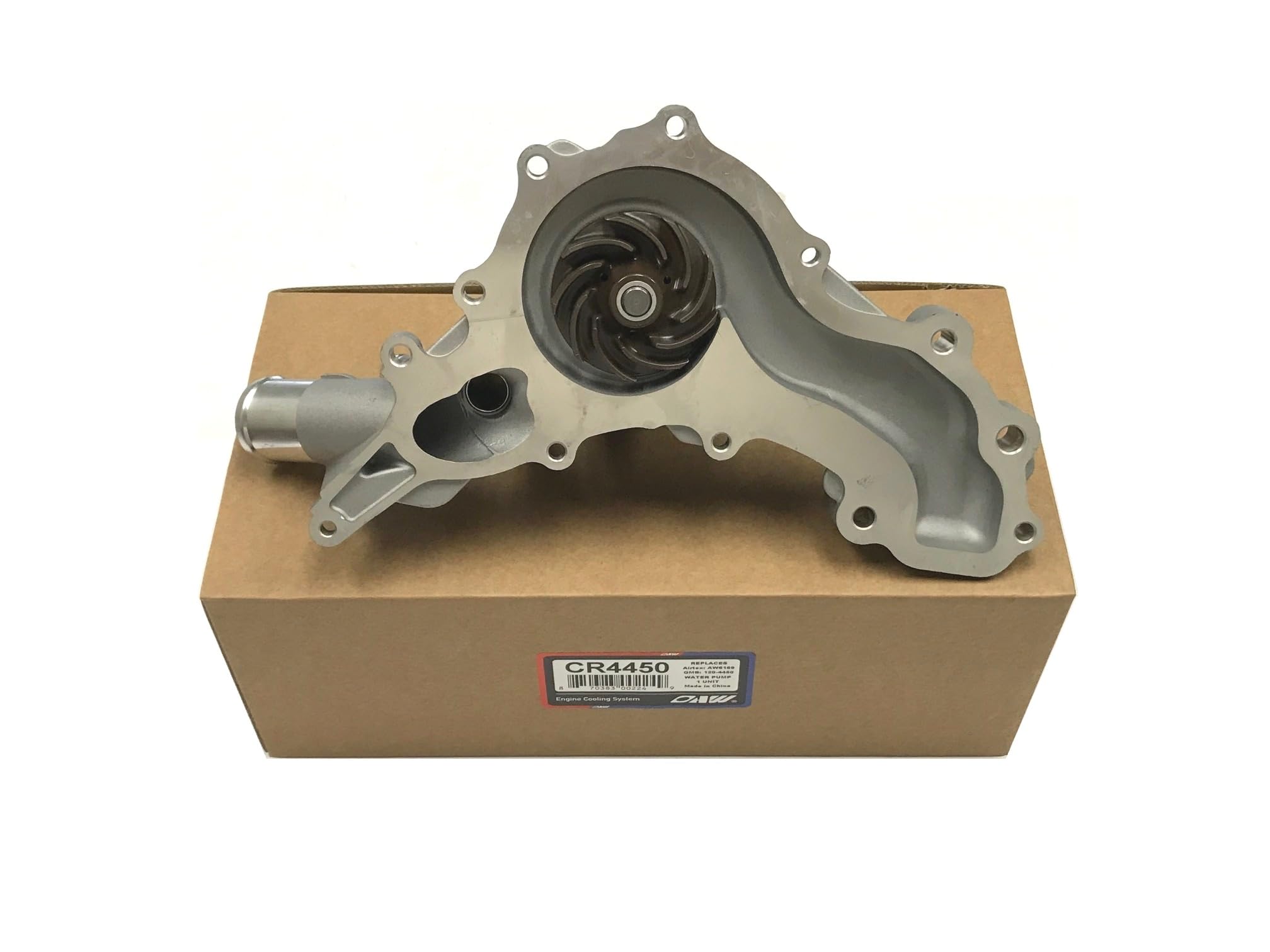 Water Pump For Chrysler/Dodge/Jeep 3.6L V6 (2011-2016) - Aluminum Impeller, Belt-Driven