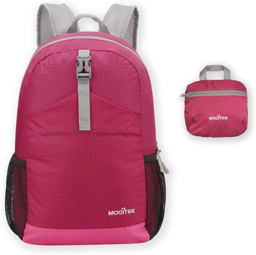 MOOITEK Most Durable 22L/33L Ultra Lightweight Packable Backpack Water Resistant Daypack for Women Men Small Backpack Handy Foldable Little Bag for Camping Gym Travel Hiking