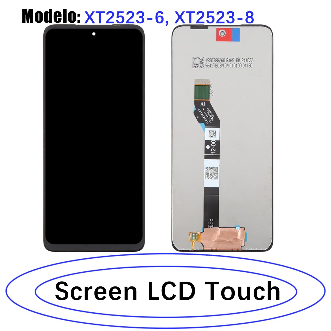 Pantalla LCD para Motorola Moto E15 XT2523-6 XT2523-8, kit de reparación de pantalla de repuesto