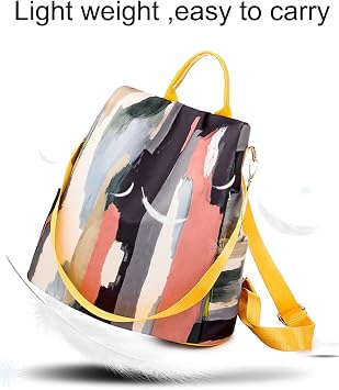 JiaYou Women's Anti-Theft Travel Backpack Daypack Convertible Shoulder Bag Handbag With Detachable Wide Strap(Grey, 12 Liters)