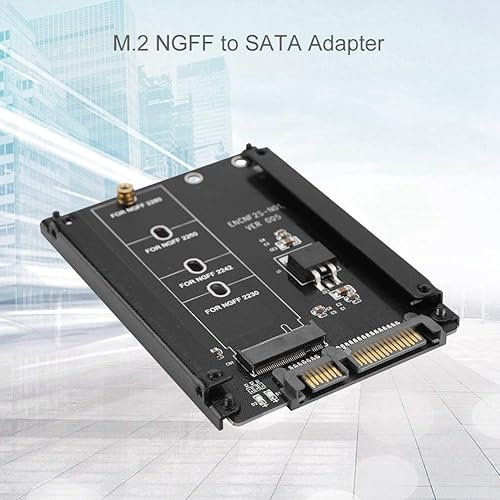 Miniatura 2 de Diyeeni Adaptador M.2 NGFF a SATA de alto rendimiento 22pin M.2 NGFF a SATA Adaptador Plug and Play M.2 a SATA M Key Soporta Plug and Play