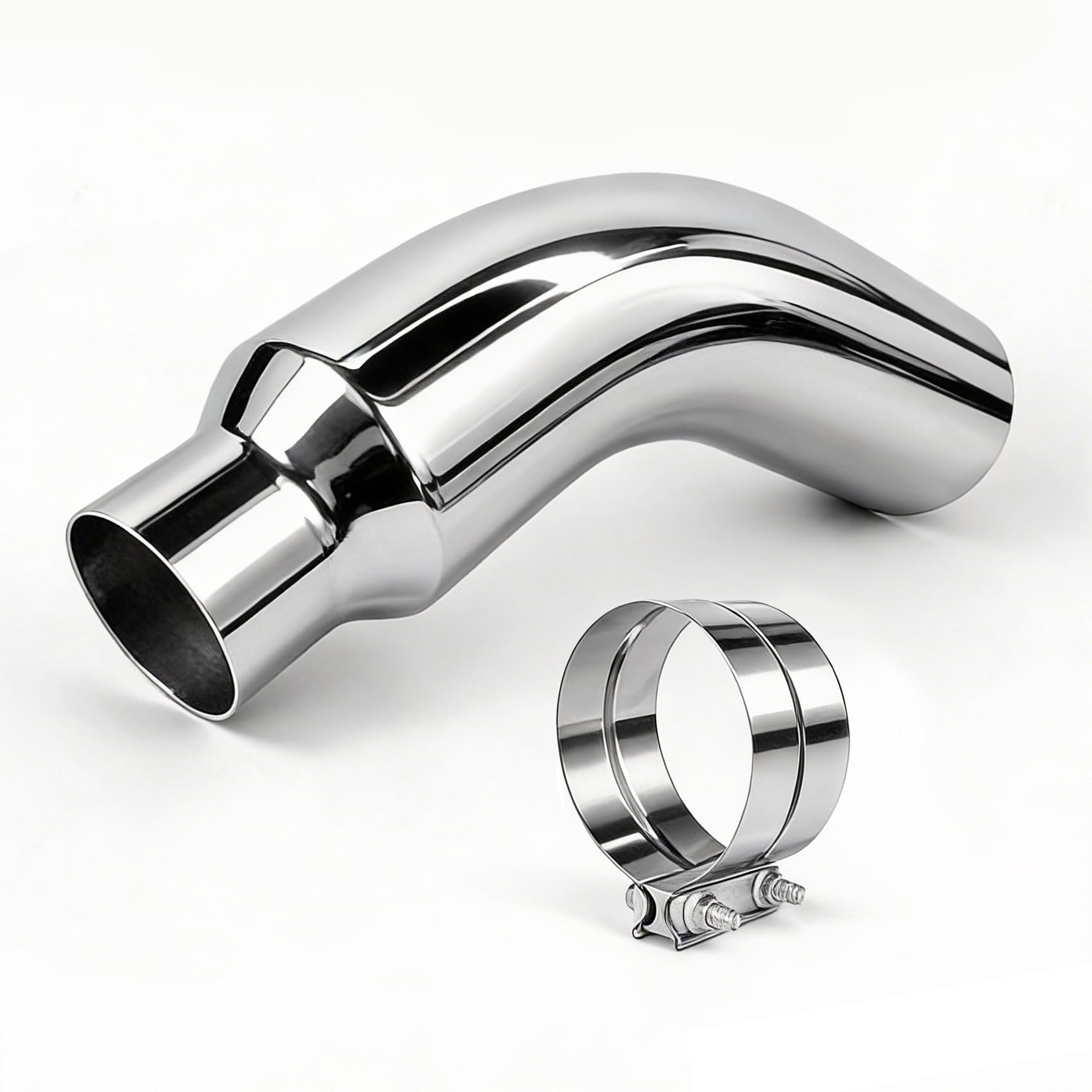 Photo 1 of ***STOCK PHOTO REFERENCE ONLY***
WABUILTOWN Exhaust Tip - 4" Inlet, 8" Outlet, 15" Length, Black