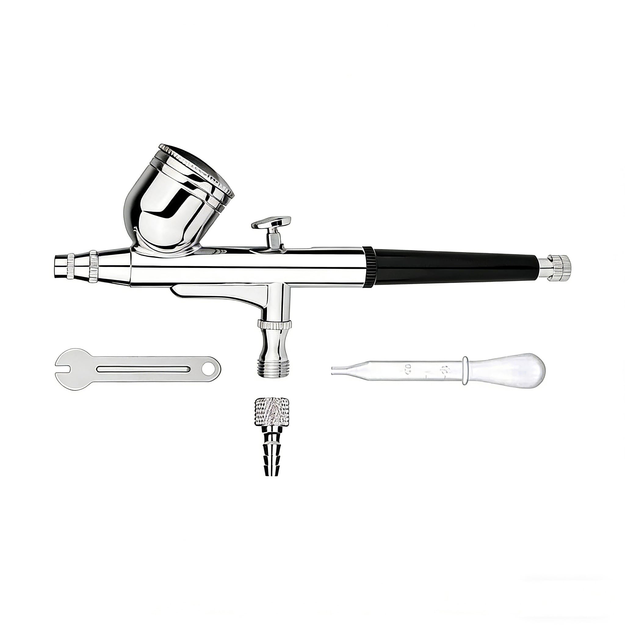Kit de aerógrafo portátil con boquilla de 0,3 mm, pistola de pulverización de alimentación por gravedad de doble acción para pasatiempos, pintura de modelos, decoración de pasteles, maquillaje, arte