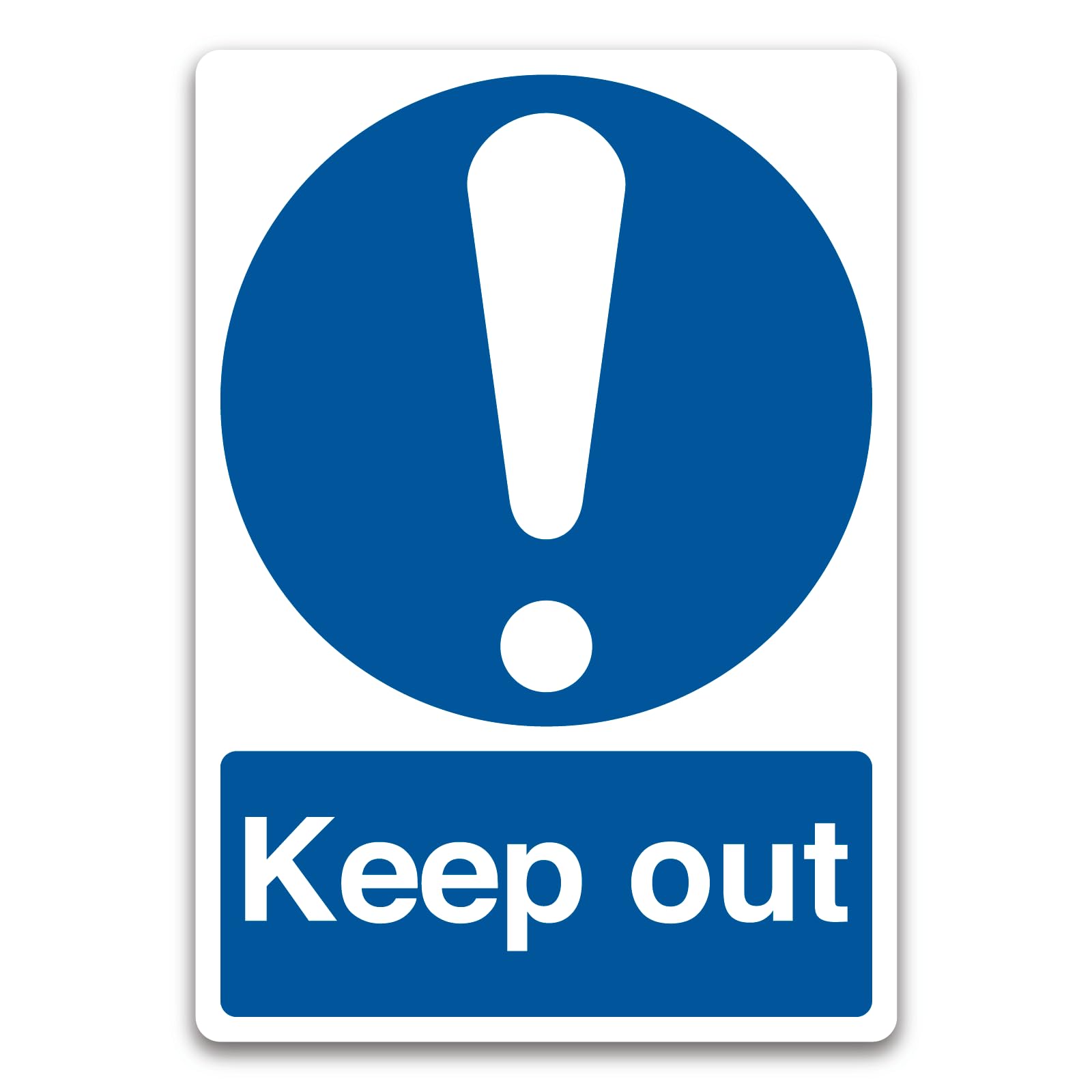Keep out Sign Mandatory Metal Tin Sign 8 x 12 inch for Industrial & Commercial