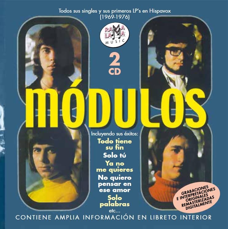 MÓDULOS: Todos sus Singles y Primeros LPs en Hispavox 1969-1976, 2 CDs, 37 Canciones, Música Rock Española - Ramalama