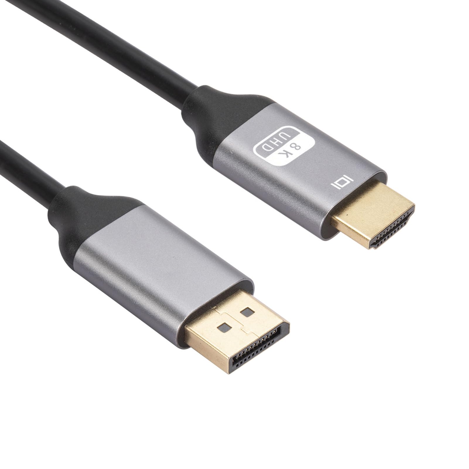 Cable DisplayPort a HDMI de alta velocidad con conectores resistentes de 1,8 M 8