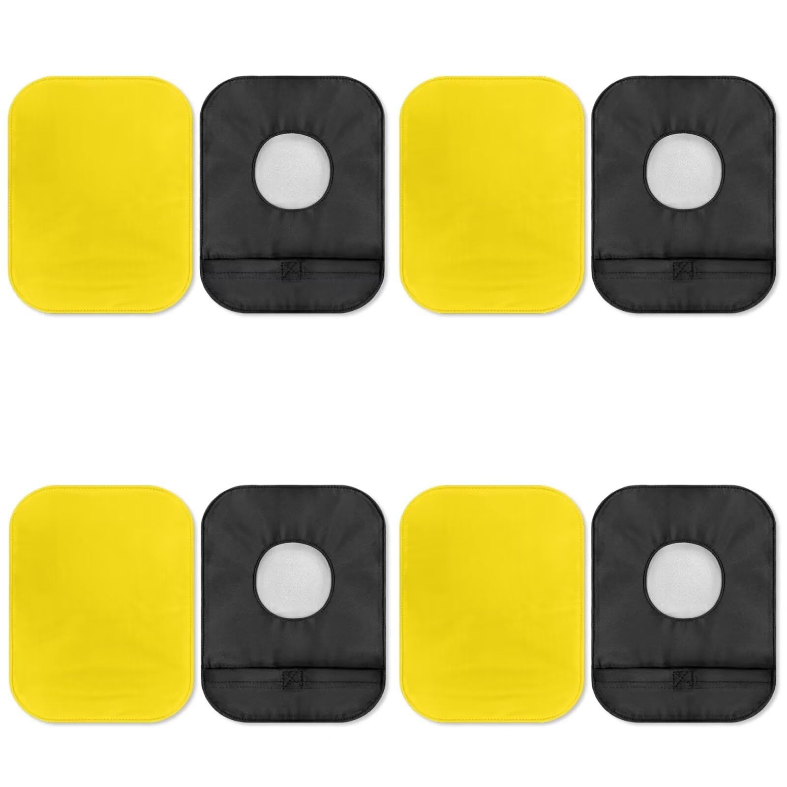 Uorisanigo 4 Pack Colostomy Bag Covers Washable Ostomy Bag Covers Yellow Women Men Senior Ostomy Pouch Covers Odor Reducing Ostomy Protective Bag Cover Stretchy Pouch Liner