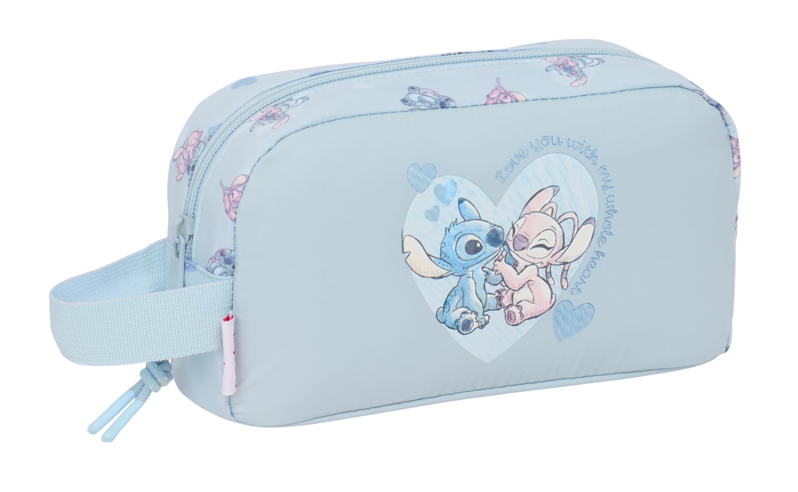 Stitch Thermal Breakfast Holder, Thermo, Pencil Case, Quality and Maximum Resistance, Meal Holder, Recreation, 21.5 x 6.5 x 12 cm