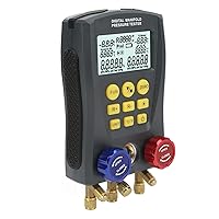 Vista 1 de Manómetro digital universal HVAC – Probador de presión y temperatura de vacío de alta precisión con agarre cómodo inteligente para sistemas de aire