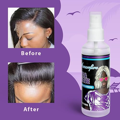 Miniatura 7 de Removedor de pegamento de encaje, 3.38 onzas líquidas, para pelucas de encaje frontal, removedor de extensiones de cabello con cinta adhesiva de