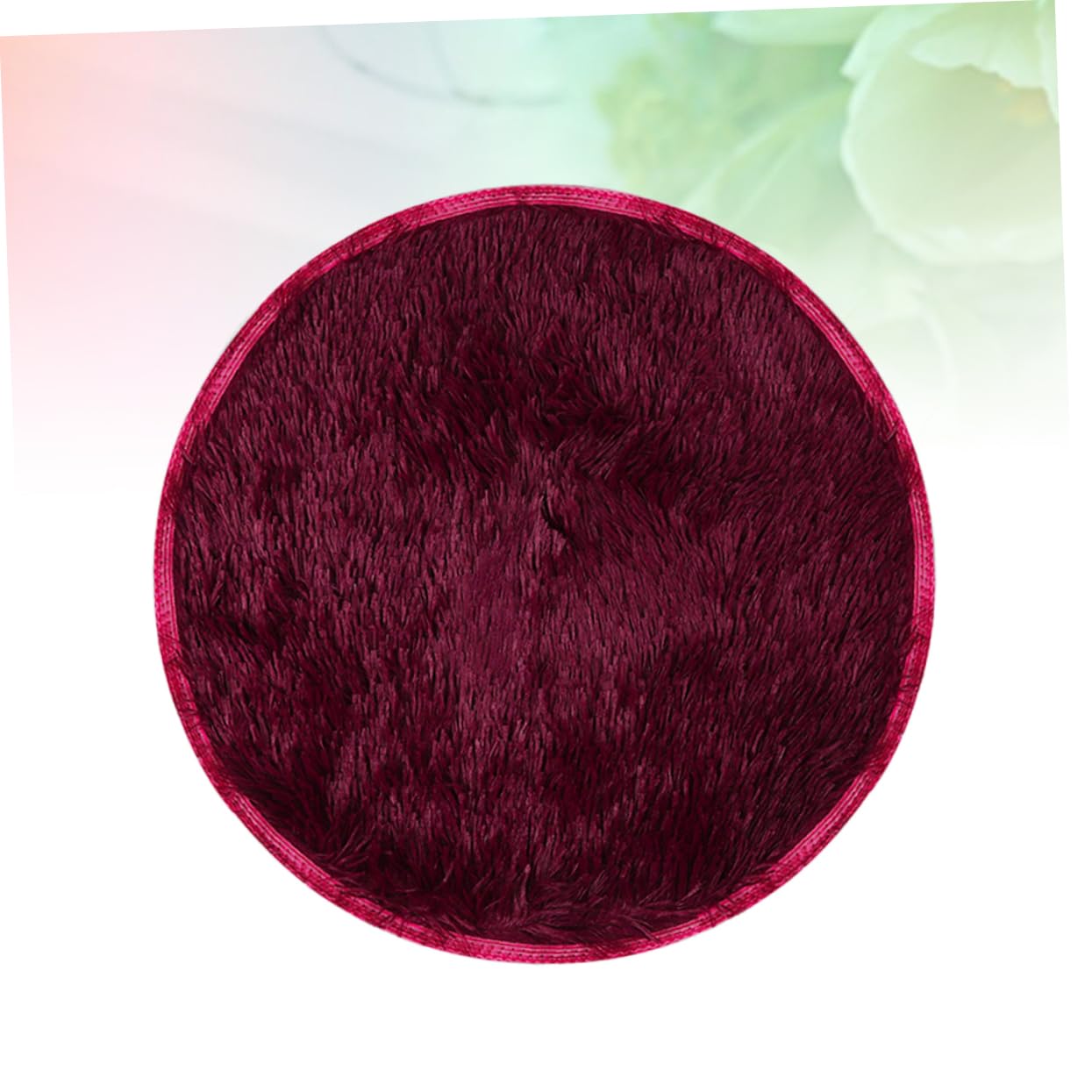 Abaodam Pets Plush Cushion Adorable Round Warm Mat Slip Resistant Bottom Soft Material for Dogs and Cats for and Home Use Color