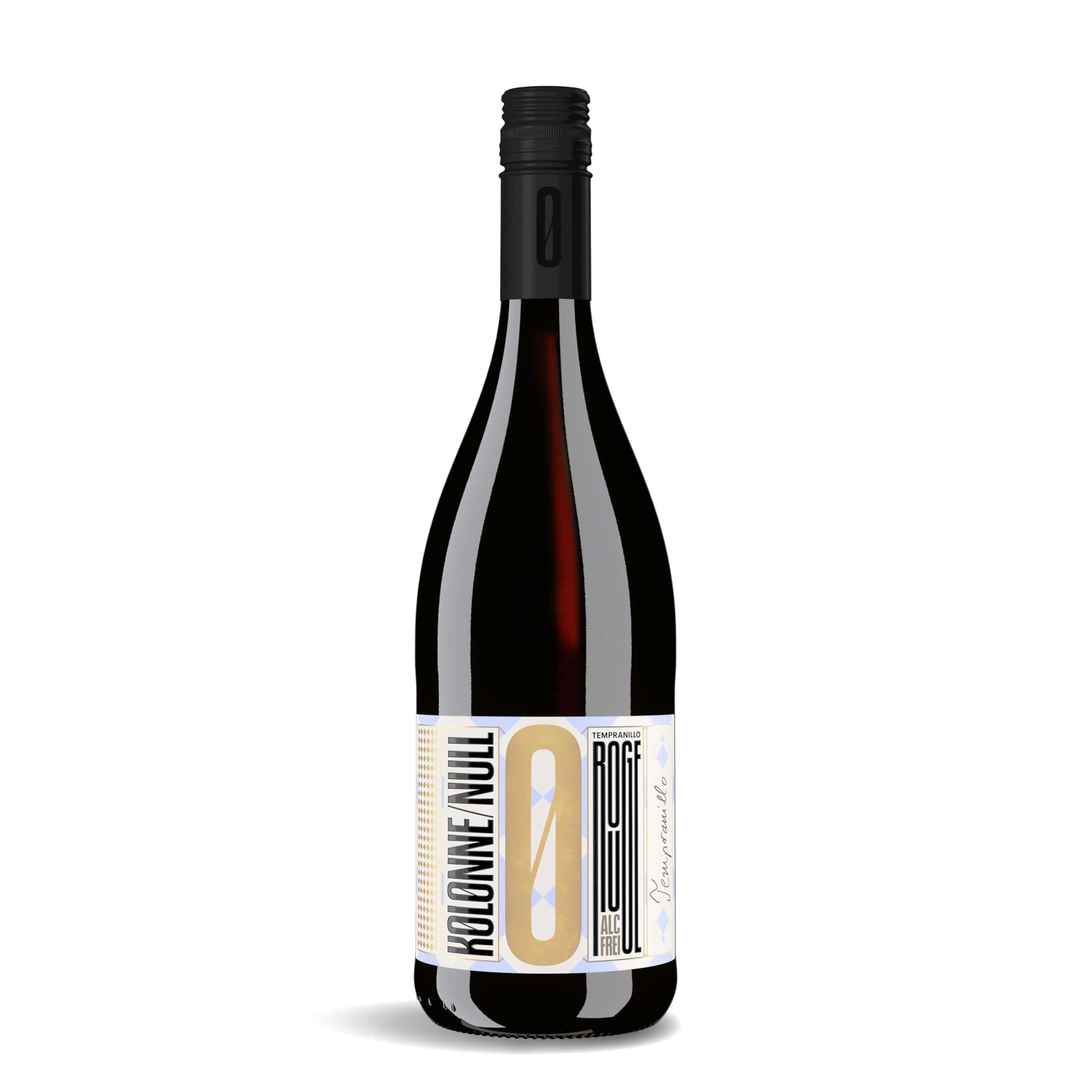 KOLONNE NULL - "Tempranillo" Premium alkoholfreier Rotwein trocken - 1× 0,75 L - Rotwein 0,0% vegan & kalorienarm - alkoholfreier Wein für jeden Anlass