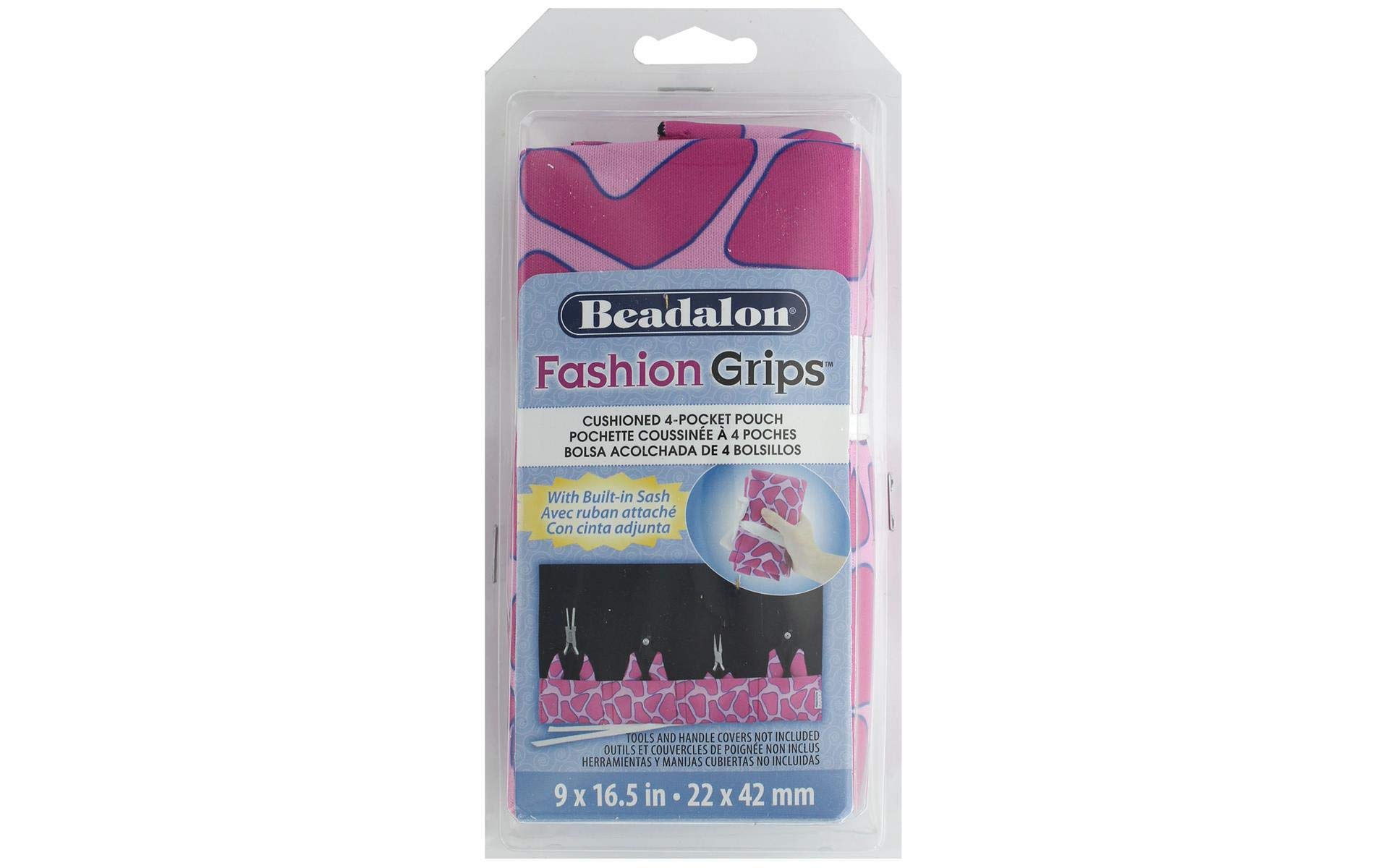 Sac Beadalon Fashion Grips girafe rose idéal pour ateliers créatifs