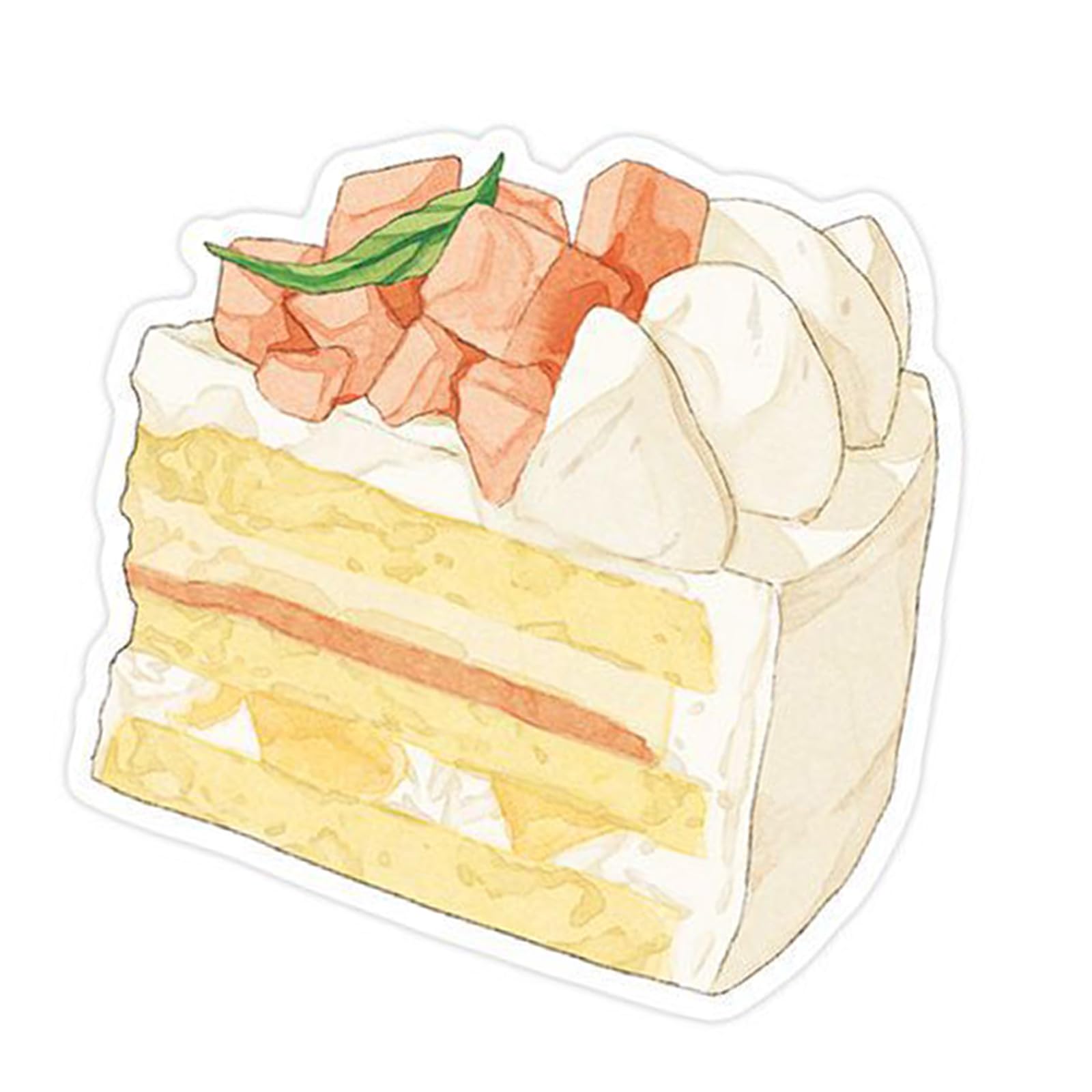 Buxuaaaa Lovely Stickier Note Simple Memos Pad Easy to Write Dessert Cake Note Pad Sweet Station Series Stickier Dessert Cake