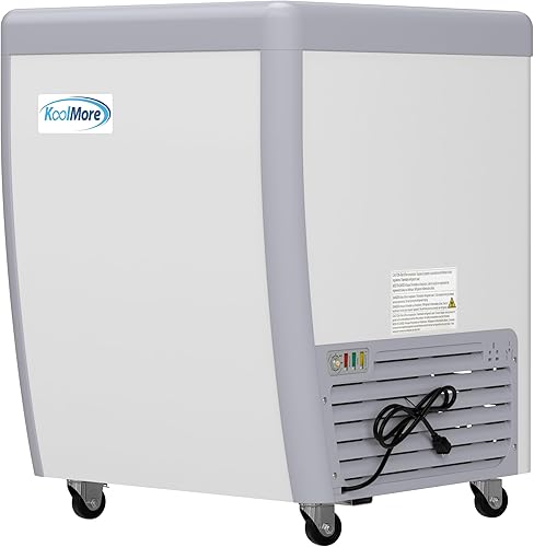 Miniatura 6 de KoolMore Congelador de exhibición de gabinete de inmersión de gelato de 26 pulgadas y 5 bandejas con puerta corrediza de vidrio, 6 pies cúbicos con