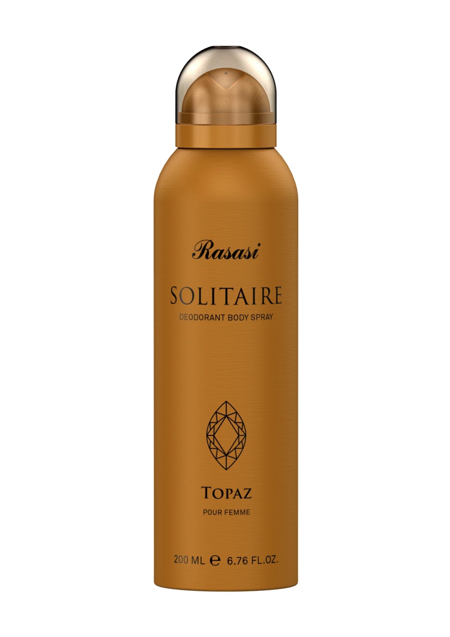 RASASI Solitaire Topaz Deodorant For Men & Women - 200ml | Unisex Body Spray | Skin Friendly Deo | Long Lasting Body Spray | Odour Protection-picture-31