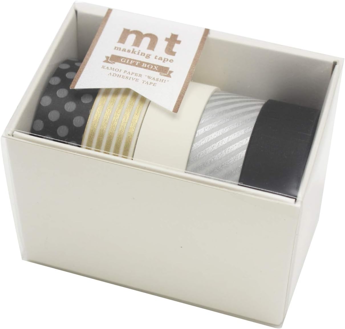 MT Japanese Washi Masking Tape Gift box monotone 2 Tape Set MT05G008