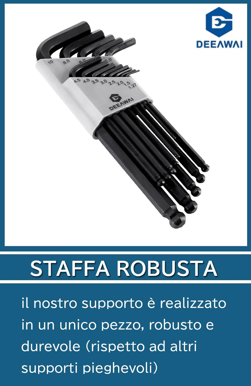 WIHA Chiave A Brugola TORX®, Ossidazione Nera (24316) T8 X 101 Mm, 20 - Foto 2