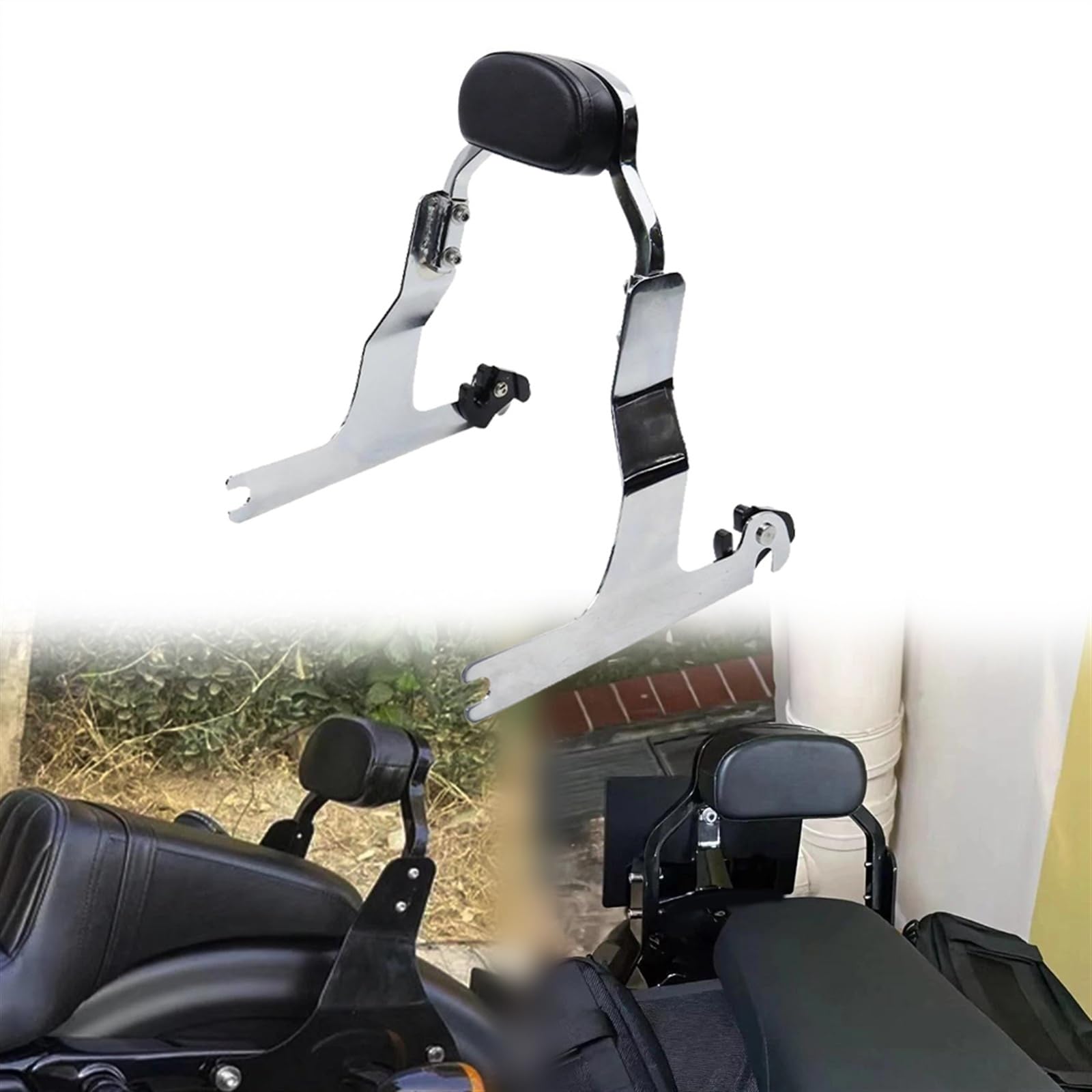Sissy bar dossier passager détachable pour Harley Fat Boy S : finis les maux de dos