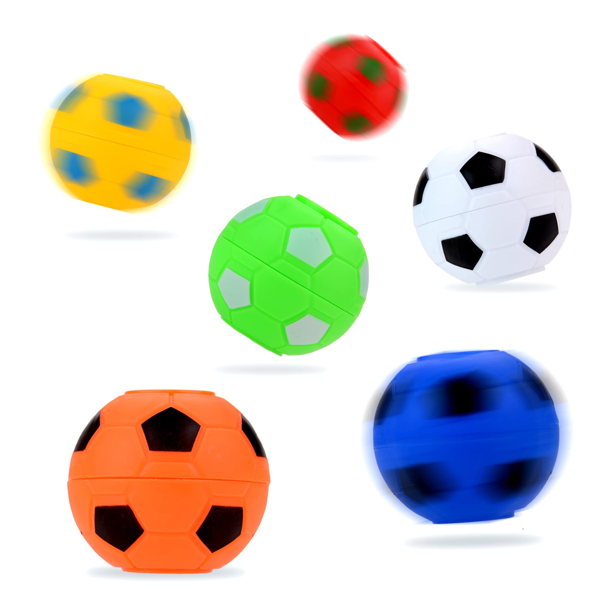 Entervending Fidget Spinners - 2 Inch Stress Balls - 36 Pc Soccer Party Favors