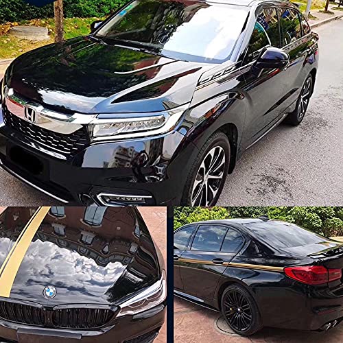 Sankuai 1 ST 300 cm* 30 cm Zwart Glossy Vinyl Film Auto Stickers Deaclas Waterdichte DIY Motorfiets Automobiles Auto… - Image 3