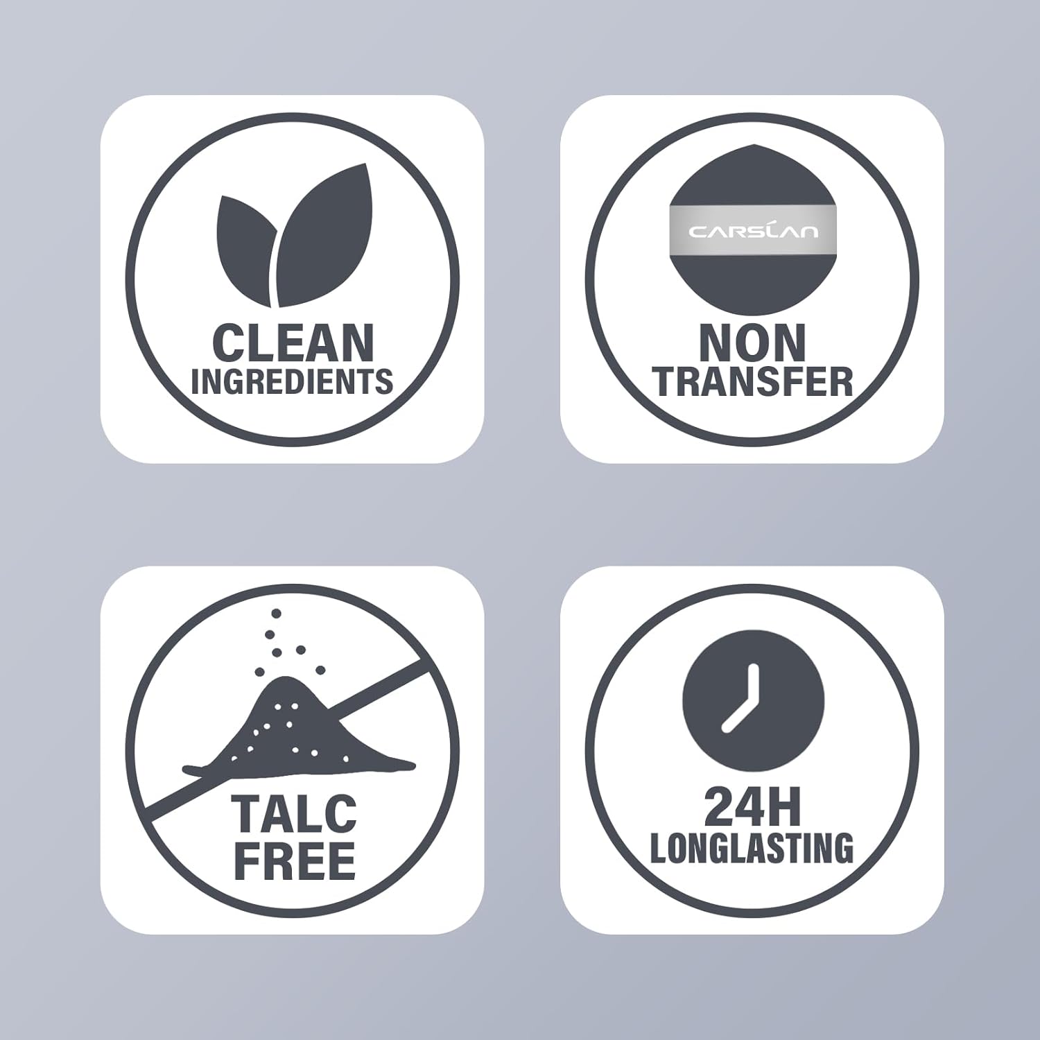 CARSLAN 2.0 Black Magnet Soft Focus Make Up Powder, Waterproof Loose Setting Powder, 24H Longlasting, Oil Control, Talc-Free Face Powder, 03 Light Purple For Sensitive Skin, 0.28Oz - Image 3