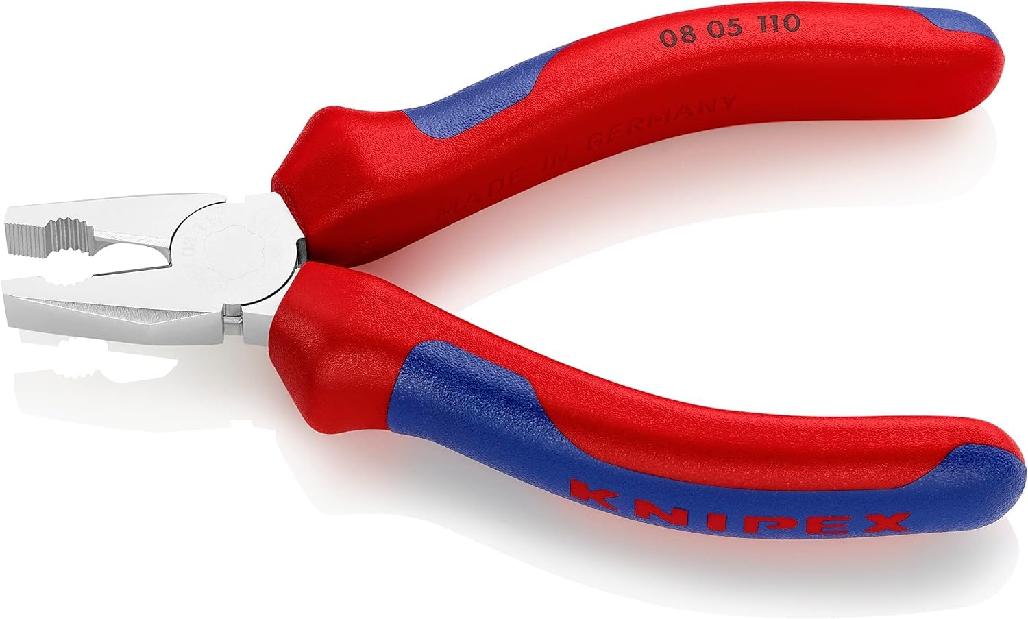KNIPEX Alicate universal mini cromado con mangos multicomponente 110 mm, 08 05 110