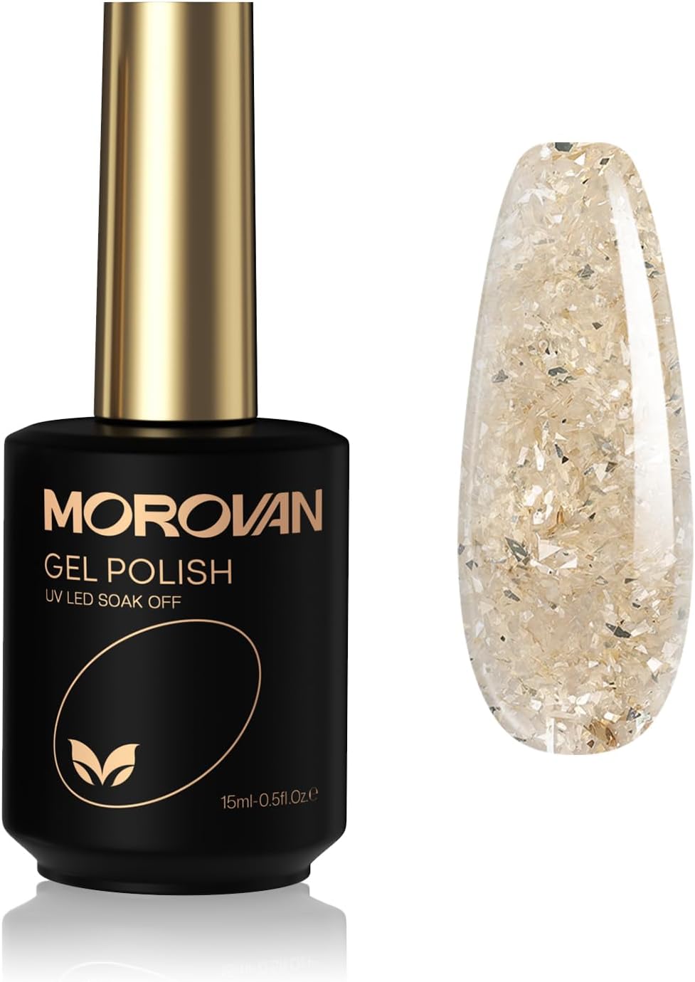 Morovan Glitter Gel Nail Polish：15ml Chunky Glitter Gel