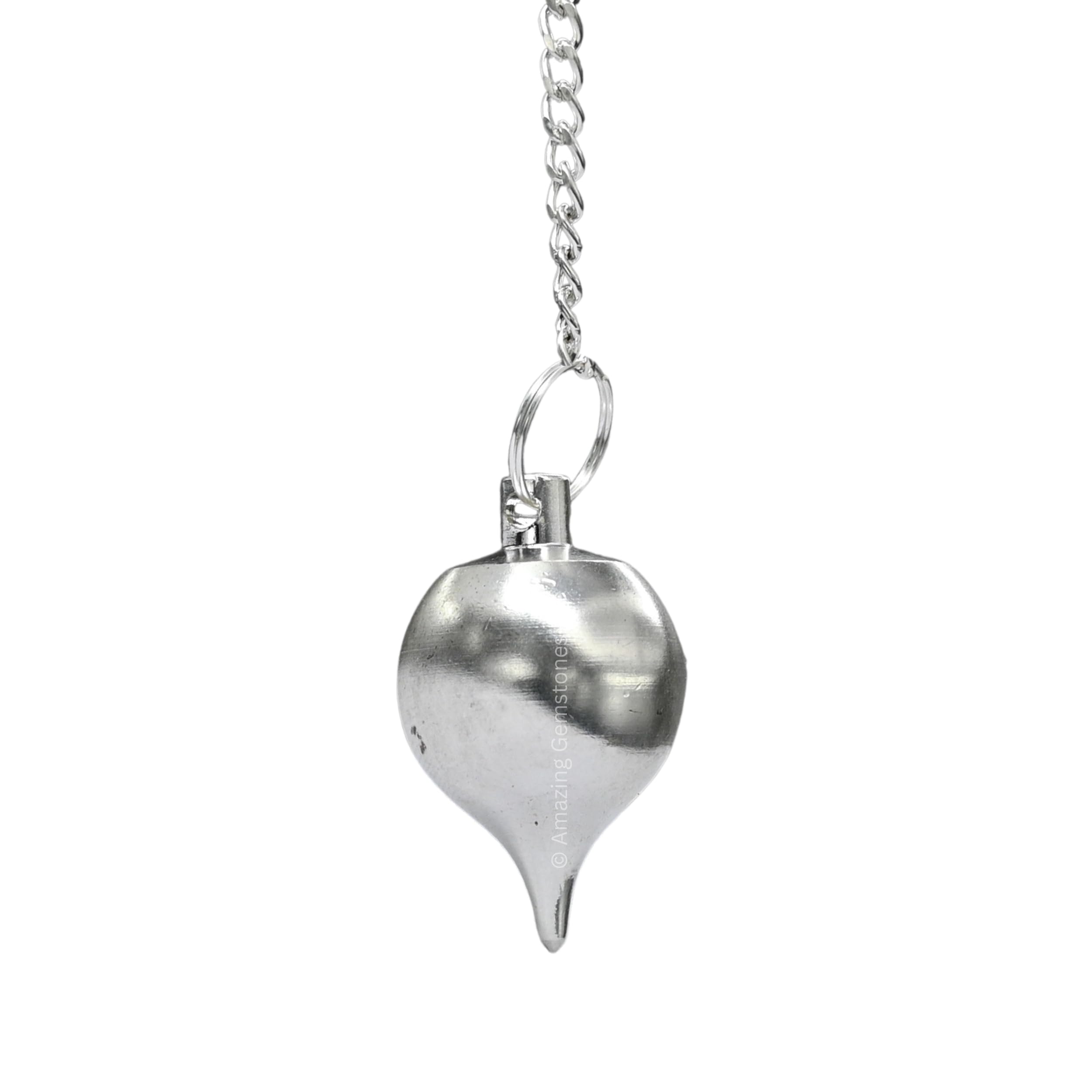 Amazing Gemstone Healing Metal Pendulums for Divination, Silver Ball Point Steel Copper Pendulum High Energy Pendulo de Bronce Pendulos de Mesa MP59