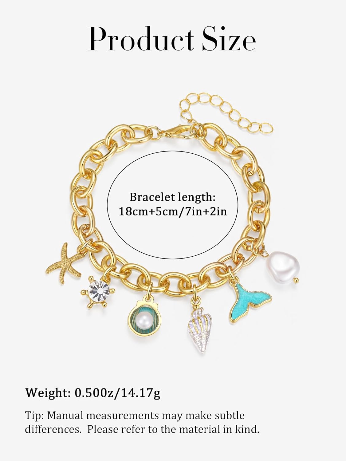 1PC Gold Seastar Bracelet for Women, Boho Adjustable Shell Starfish Bracelet, Summer Beach Ocean Statement Bracelets - Image 3