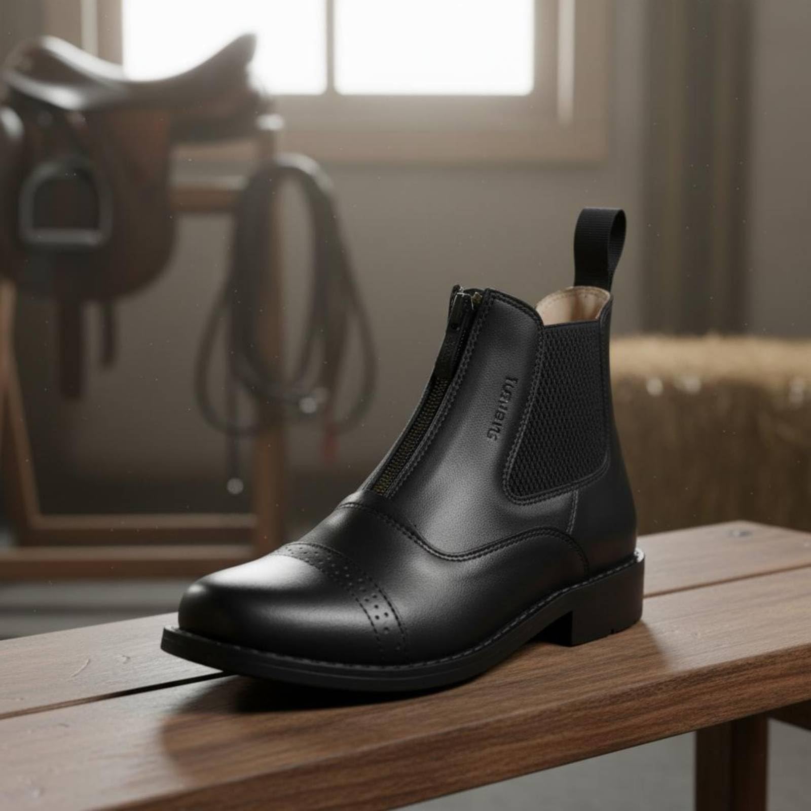 Botas Ecuestres Cortas Suela Antislizante Botines Montar Diseño Europeo Botas Cortas Equitación para, 34