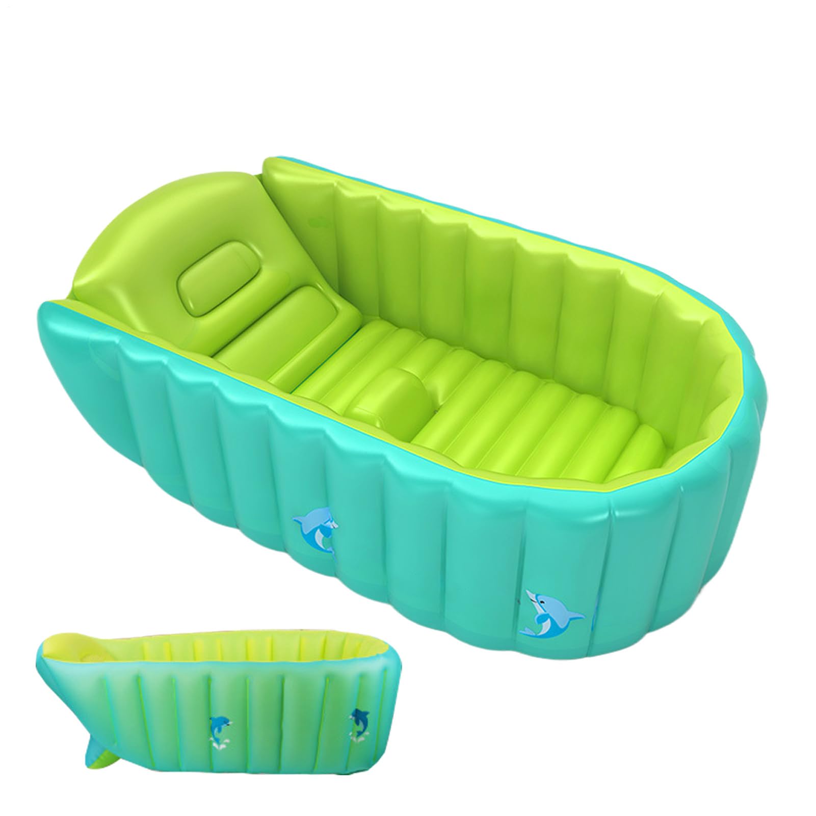 Vasca da bagno per bambini piccoli | Vasca da bagno portatile con pompa - Accessori per ergonomici Protezione della colonna vertebrale per viaggi all'aperto e
