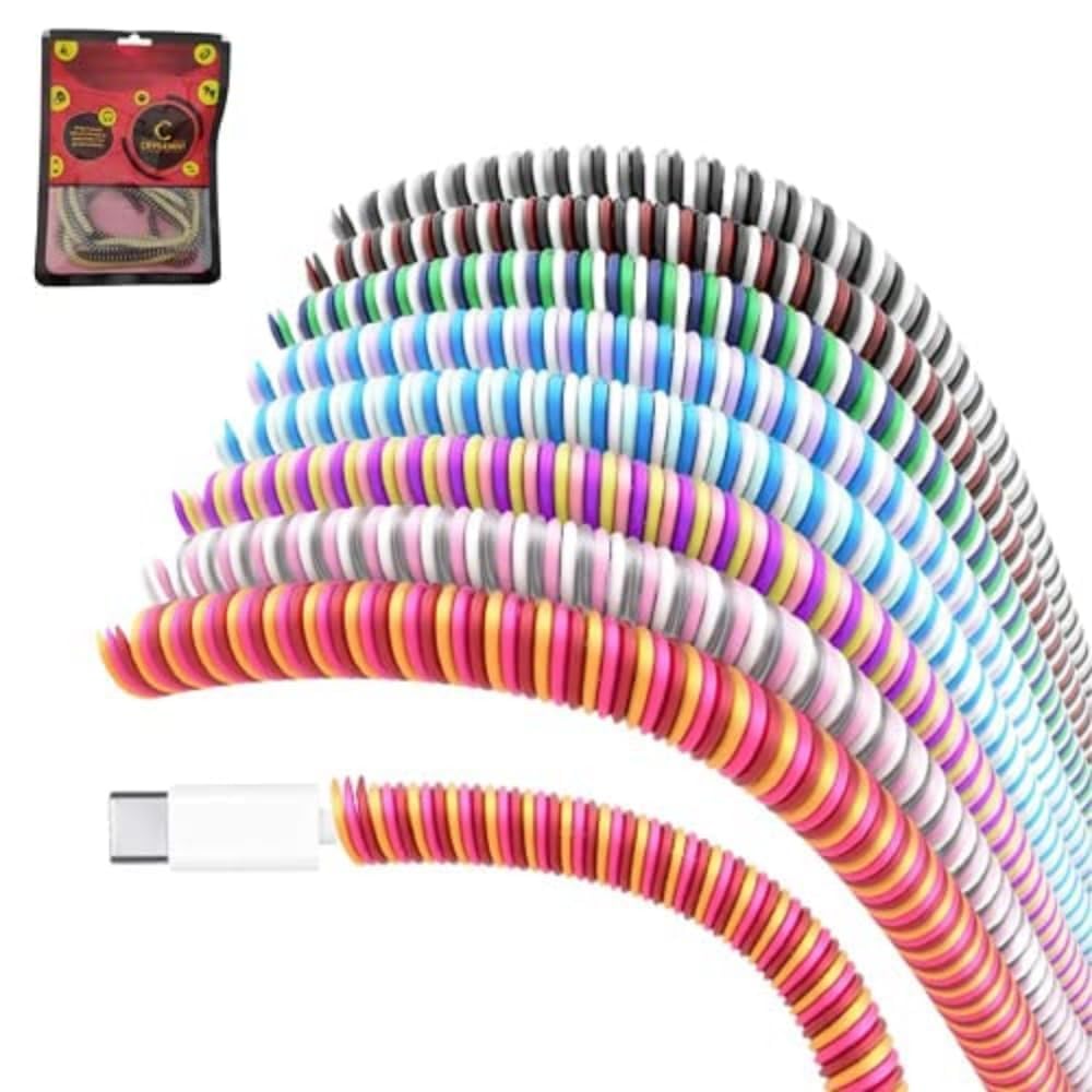 See full amazon price history chart for Crysendo Ultimate Cable Protector | Spiral Triple Colour 2 Pcs 1.5 Meter / 150 cm + Winders 4 Pcs | Plastic Cord Wire Charger Winder for iPhone and Android Charging Cables (Triple Colour) Crysendo Ultimate Cable Protector | Spiral Triple Colour 2 Pcs 1.5 Meter / 150 cm + Winders 4 Pcs | Plastic Cord Wire Charger Winder for iPhone and Android Charging Cables (Triple Colour) (B08CKCBD13) Amazon Price History, Amazon Price Tracker