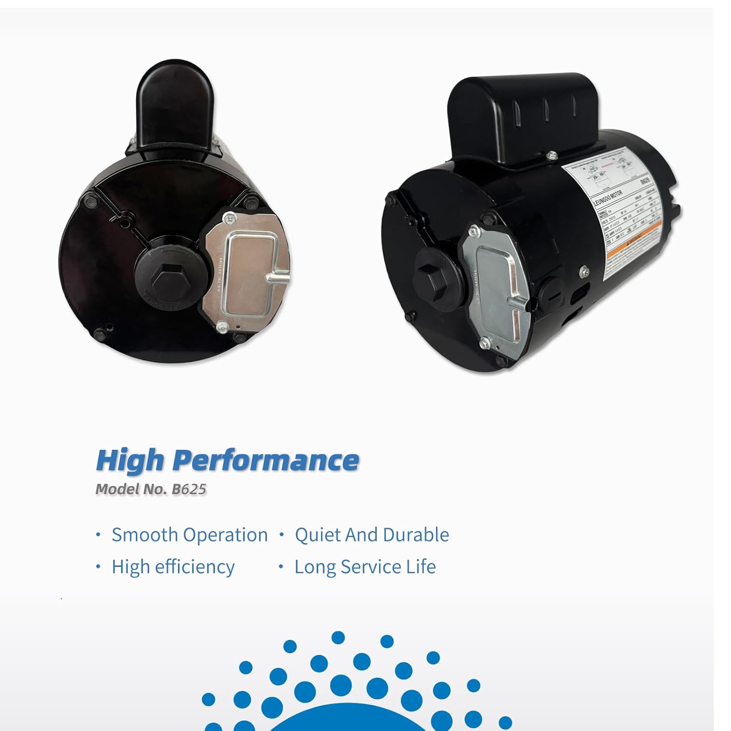 B625 3/4HP Swimming Pool Pump Motor Compatible with A.O. Smith Century B625 Fit for Arneson Pool Sweep/Polaris Vac-Sweep PB460/Letro Jet Vac Pool Cleaners Pumps 115/230V 0.75 HP 3450RPM 56CZ Frame