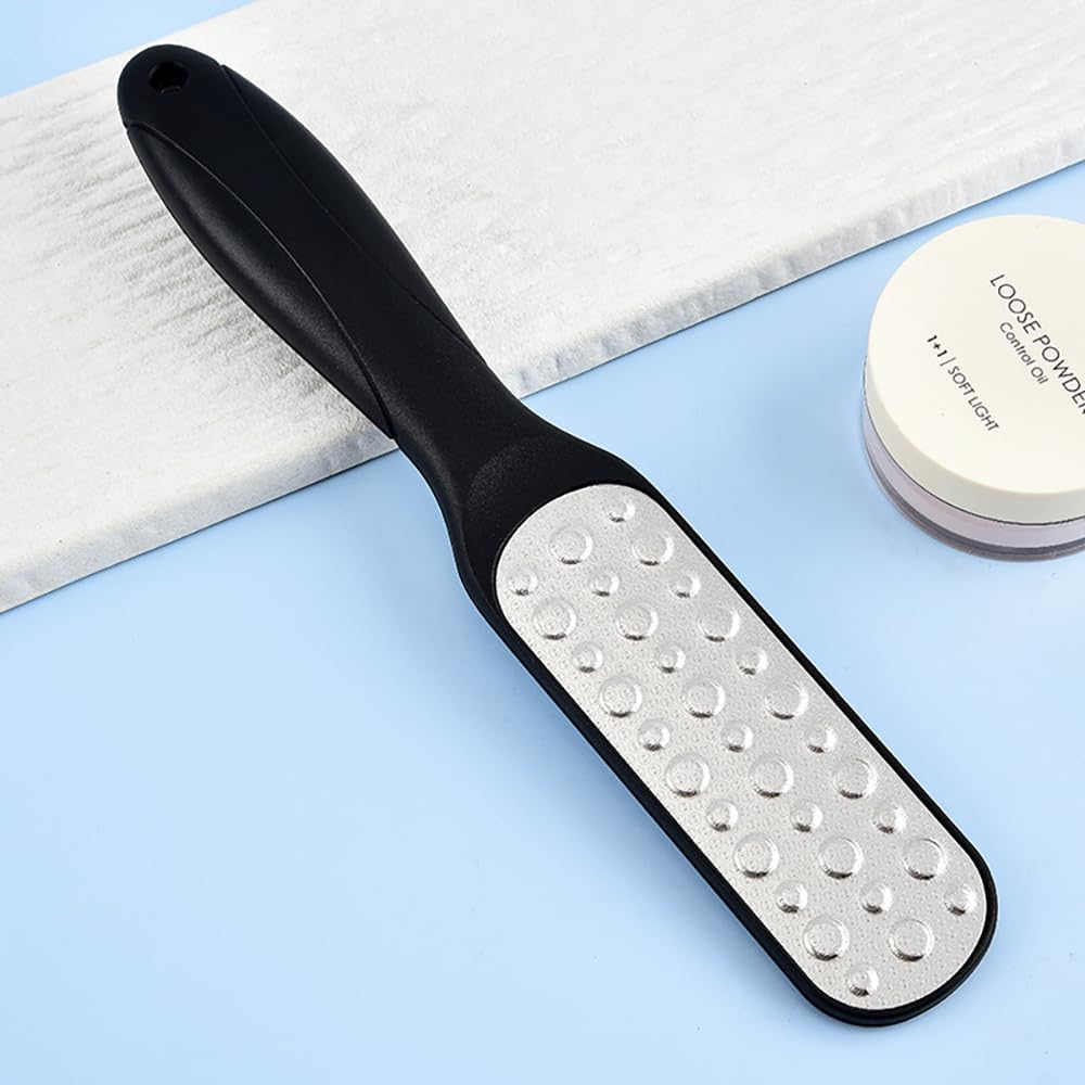 Pedicure Foot Files Callus Remover Foot Scraper Tool Professional Scrubber for Feet (Black)