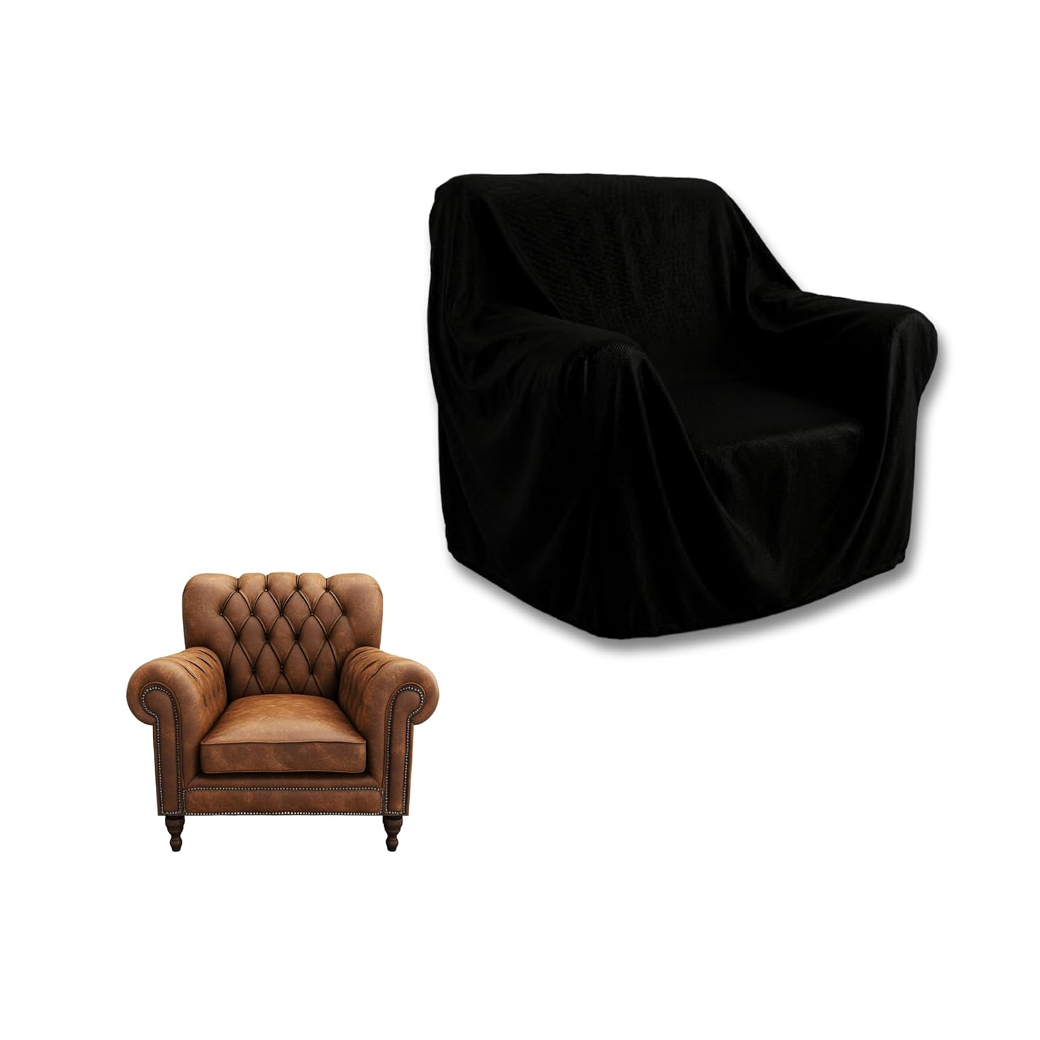 KHOOBREZ Indoor Outdoor Patio Furniture 1 seater recliner sofa Cover one seater Chair Dust Waterproof Garden Furniture Cov...