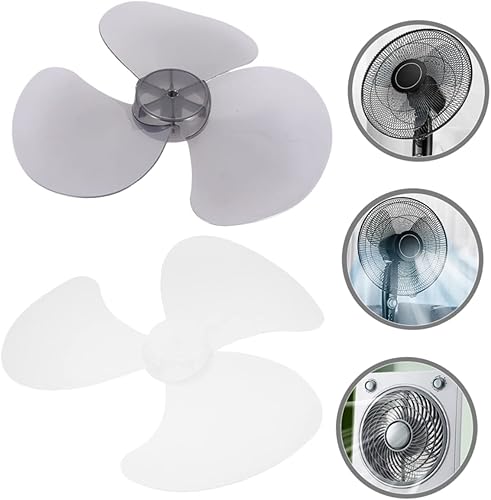 Miniatura 2 de MERRYHAPY 2 piezas de 3 aspas de repuesto para ventilador, piezas de ventilador de pedestal, accesorio de ventilador de pedestal, aspas de