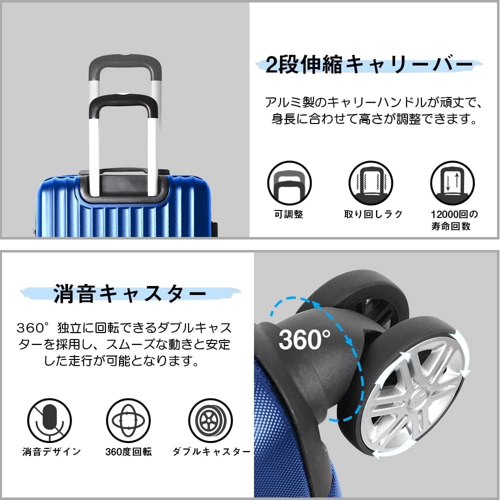 Amazon | [New Trip] スーツケース 3点セット SMLサイズ 2025年 福袋