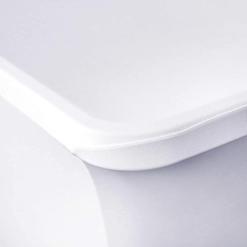Miniatura 3 de Obstal Paquete de 6 manteles elásticos de elastano para mesas de 6 pies, protector de mantel rectangular universal ajustable de 6 pies para bodas,