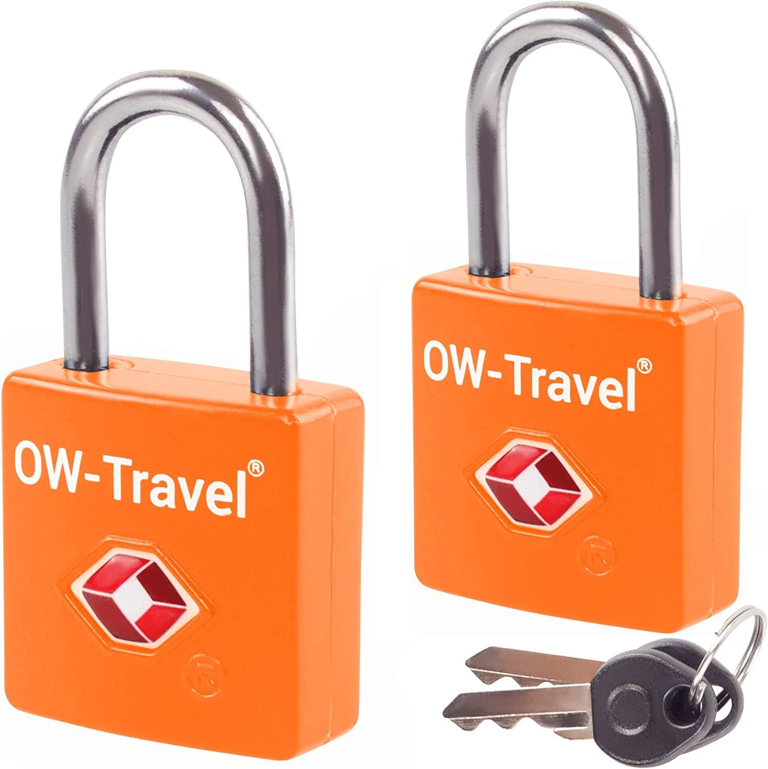 TSA Approved Luggage Locks Padlocks (2 Pack) OWTravel Suitcase Locks