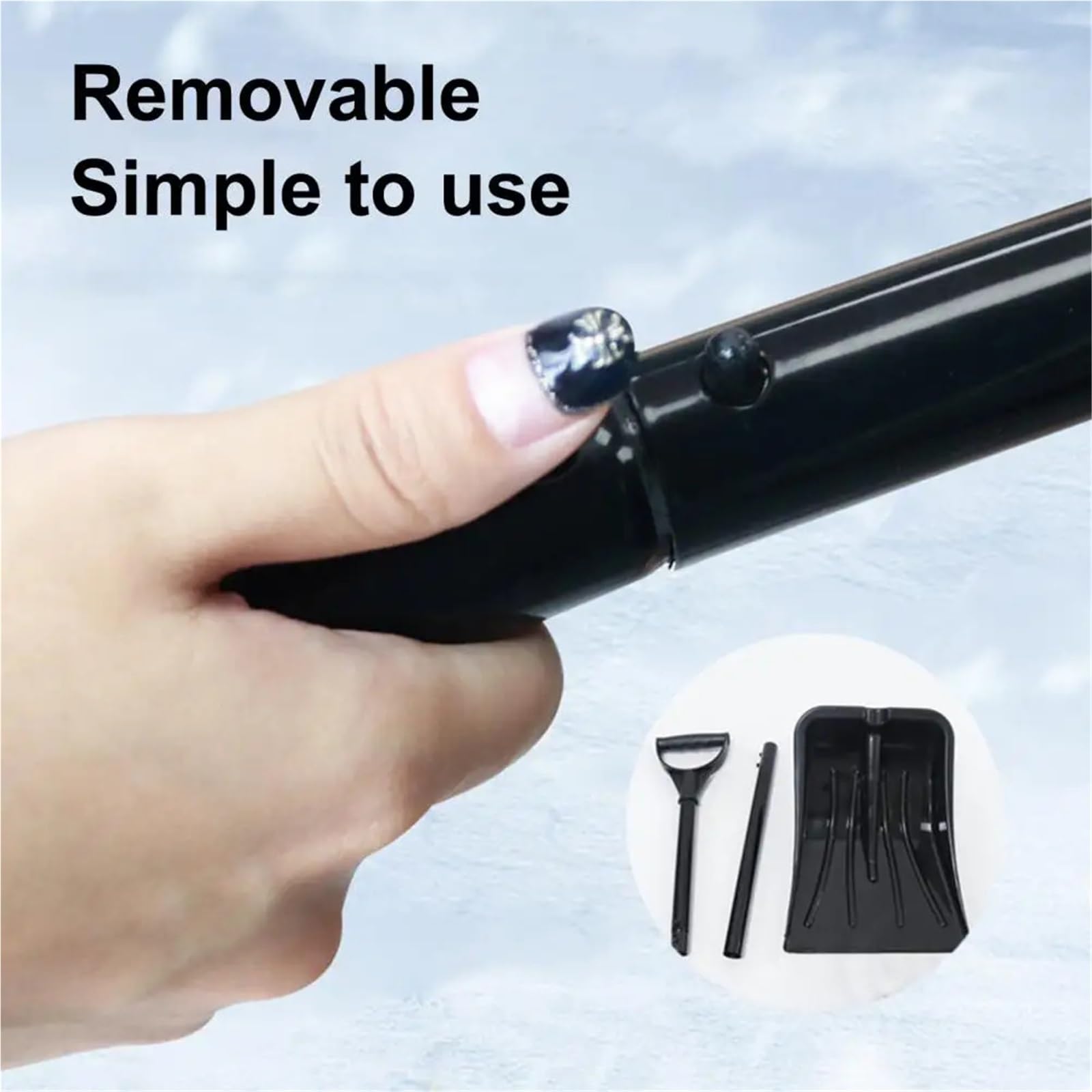 96 * 25cm Schnee Schaufel Rost-Proof Metall Auto Aluminium Legierung Tragbare Camping Ausrüstung for Outdoor