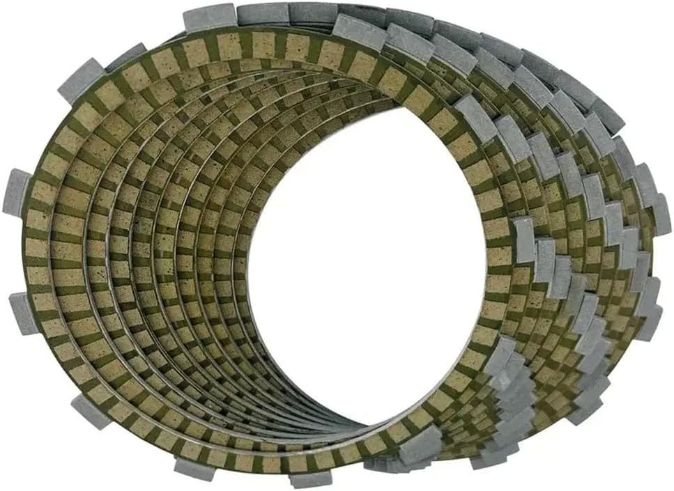 10 Pcs Universal Fit Motorcycle Friction Clutch Disc Plates Compatible with VN2000 Vulcan 2000 2004 2009 VN1700 Vulcan 1700 2009 2023 Aftermarket Replacement