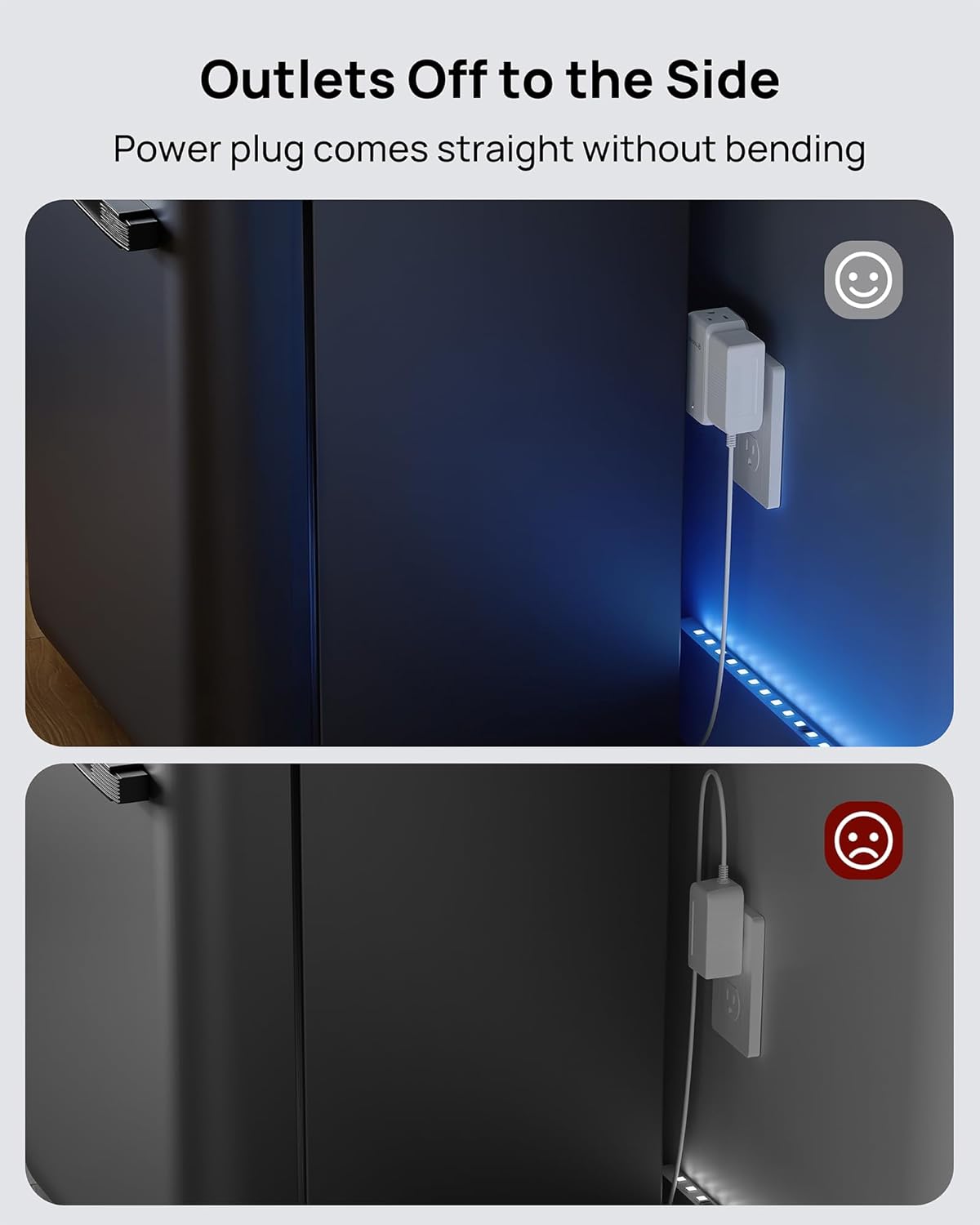 TROND Wall Outlet Extender 2 Pack - Multi Plug Splitter with Rotating Plug, 6 AC Power Adapter, Cruise Essentials, Small Outlet Extension for Travel Office Home Dorm Room