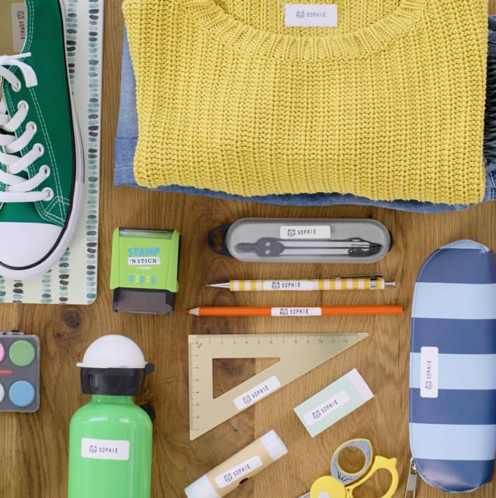 Trodat Tampon & Attache – Kit Modulaire Pour Marquer Vêtements Et Objets, Lettres, Chiffres, étiquettes Et Ruban Thermocollant