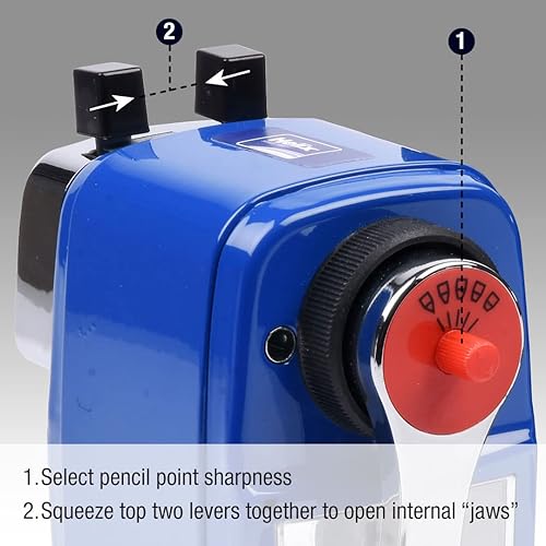 Miniatura 3 de Helix Sacapuntas de metal para lápices estándar y jumbo (colores surtidos)