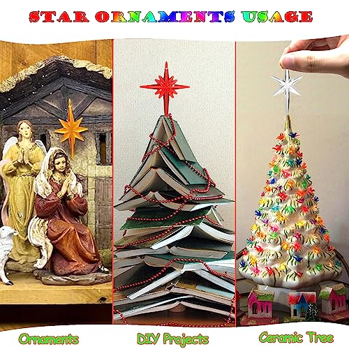 Ayidawedo TCSDX-21-7 21Pack Star Topper Ornaments For Replacement Ceramic Christmas Tree thumb #3