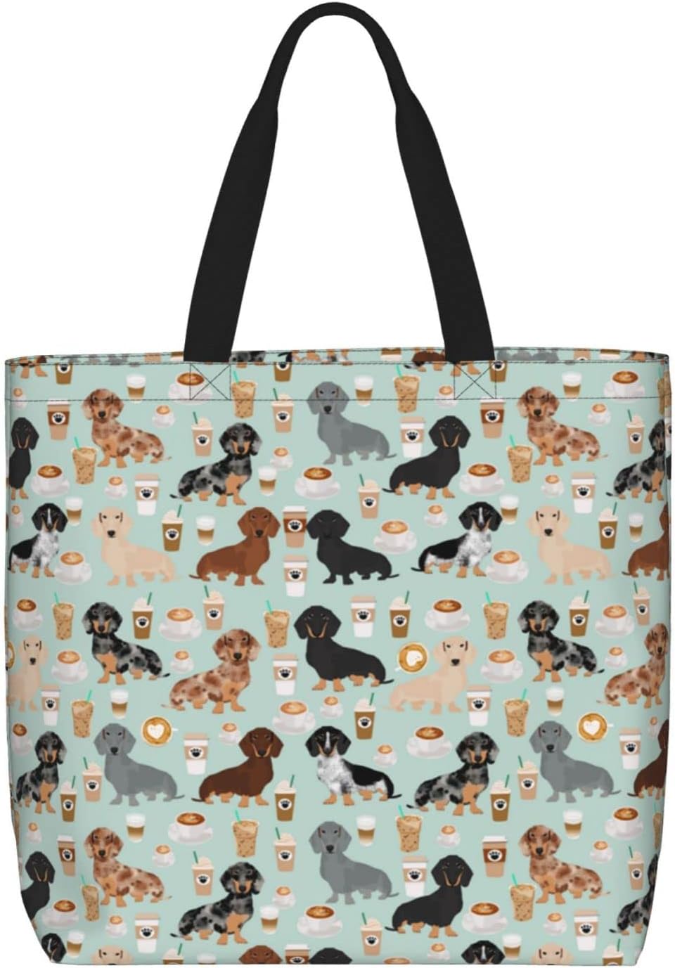 OTRAHCSD Tote Bag, Cute Dogs Shoulder Bag, Grocery Bags