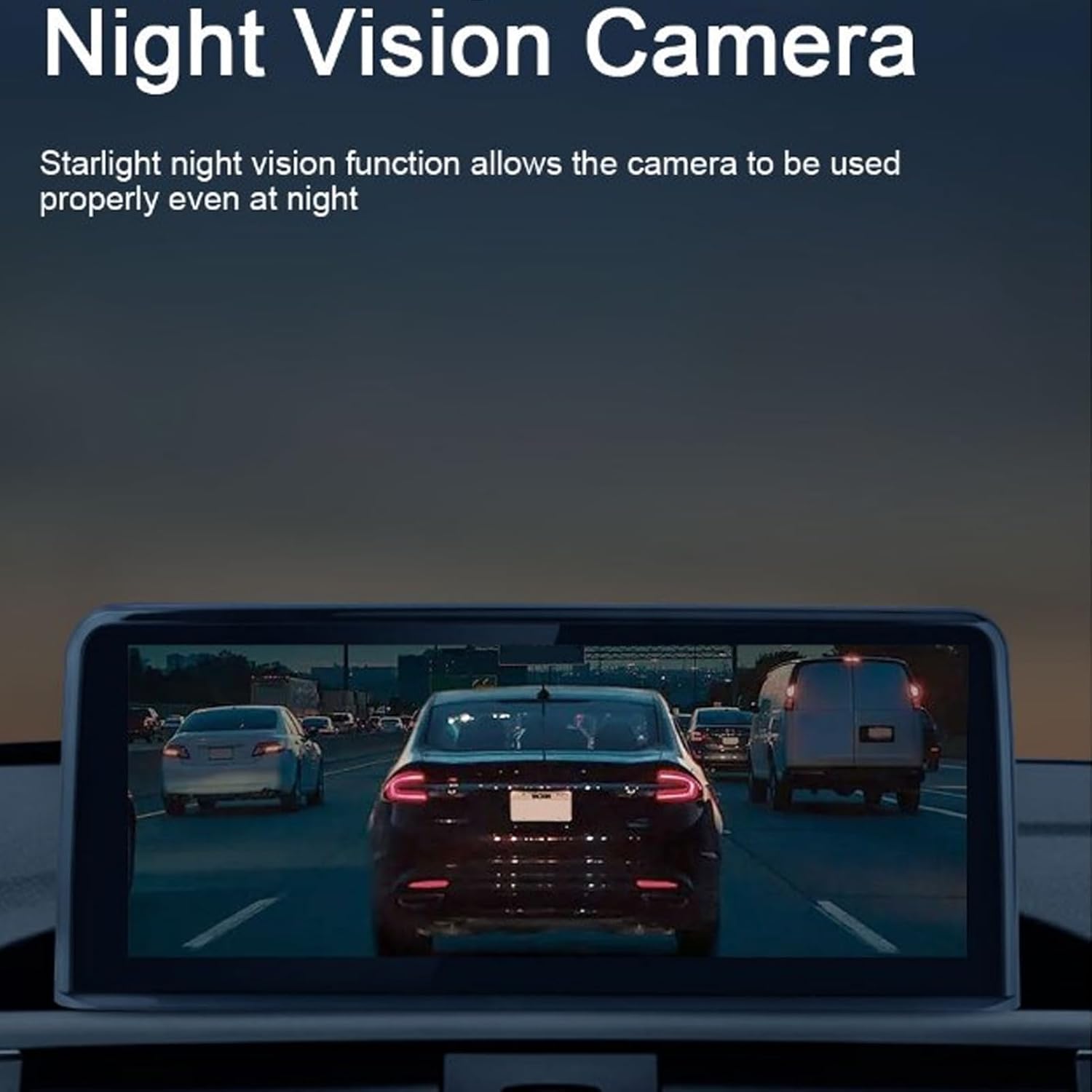 Night vision camera display in a vehicle